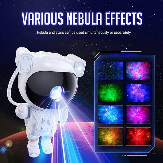 Astronaut Galaxy Projector Lamp – Transform Your Room Into Space 🌌🚀