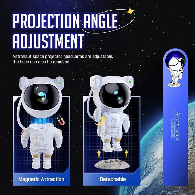 Astronaut Galaxy Projector Lamp – Transform Your Room Into Space 🌌🚀