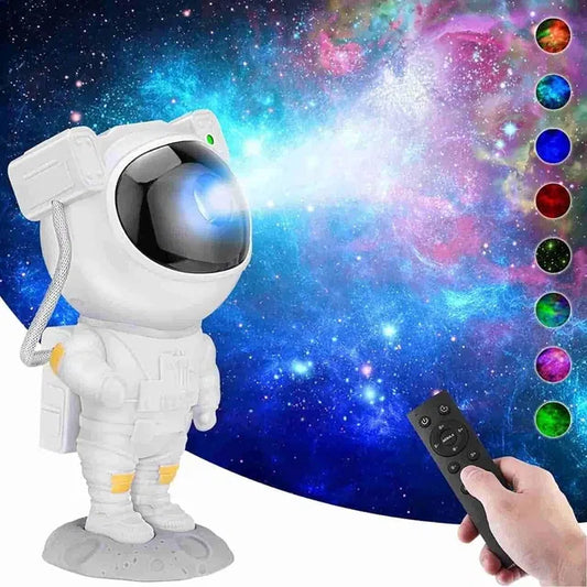Astronaut Galaxy Projector Lamp – Transform Your Room Into Space 🌌🚀